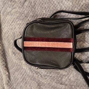 Black Mini Backpack Purse